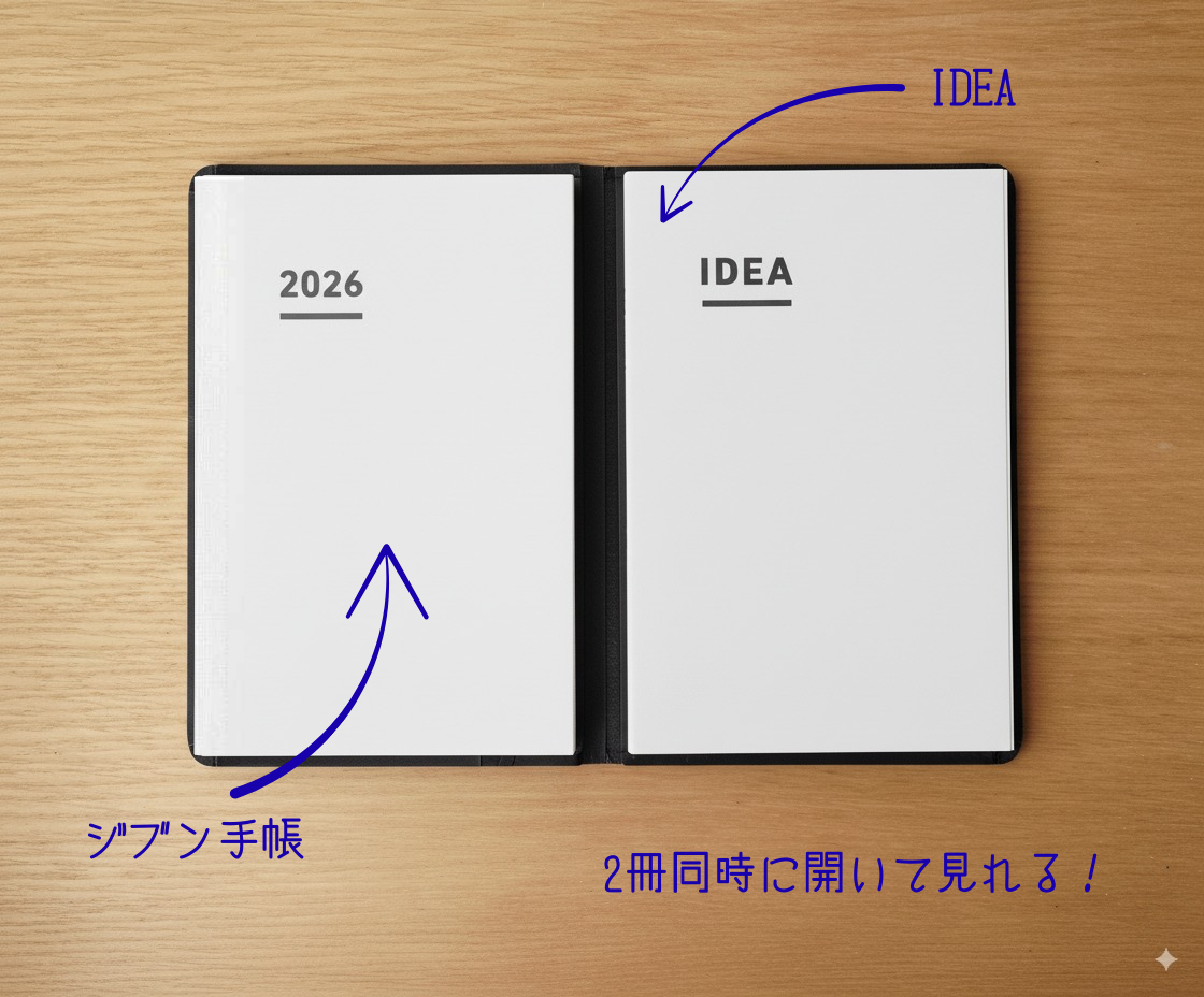dunn dual notecover for ジブン手帳（レギュラー）